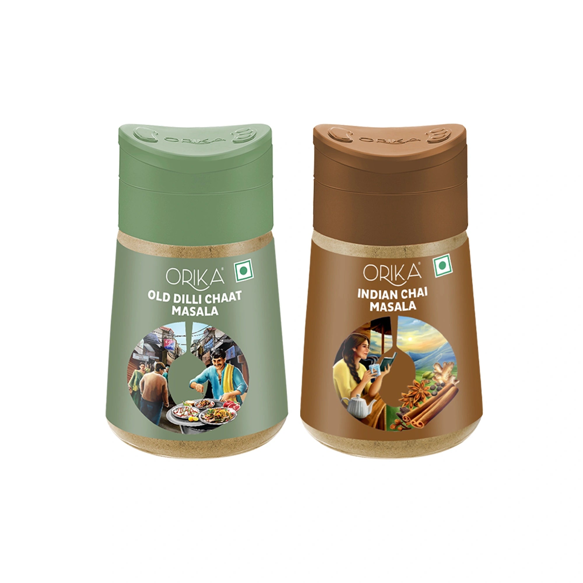 Orika Indian Chai Masala and Old Dilli Chat Masala Combo